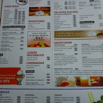 Establecimiento de Cafe - Menú de desayuno y demás - Breakfast & Brunch Near Me - Buenos Aires, C