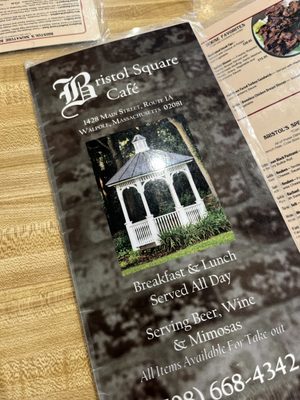 Menu photo 5 Bristol Square Cafe Walpole, MA