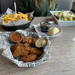 Westfield Family Restaurant - Large Cheese Fries Greek Salad Buffalo Wings