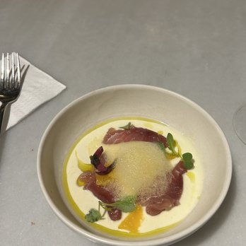 La Pubilla - Smoked tuna fish with critics (tasting menu) - Mediterranean Near Me - Barcelona, B
