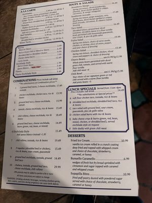 Menu photo 1 El Charro Restaurant Safford, AZ Menu photo 1 El Charro Restaurant Safford, AZ
