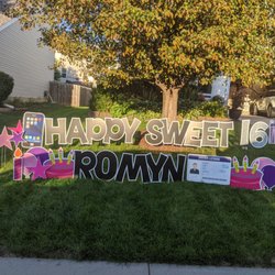 Yard Xpressions - Sweet 16 yard greeting!