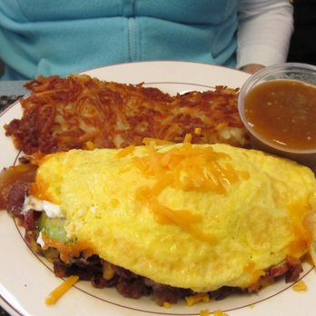 Jamms Restaurant - The Sandy Omelet...large and loaded with bacon, mushrooms, and cheese. - Breakfast & Brunch Near Me - Las Vegas, Nevada Jamms Restaurant - The Sandy Omelet...large and loaded with bacon, mushrooms, and cheese. - Breakfast & Brunch Near Me - Las Vegas, Nevada
