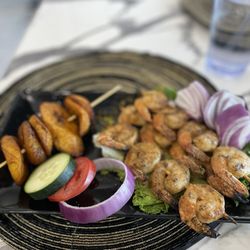 Aria Suya Kitchen - Shrimp plate