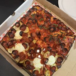 Half pepperoni. Half Honey I Shrunk the Pickle Half pepperoni. Half Honey I Shrunk the Pickle