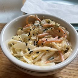White kimchi slaw