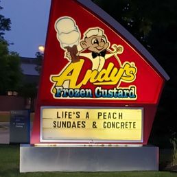 Andy's sign off of Weber Rd. This place is a summertime treat and attracts quite the crowd during PM hours! Andy's sign off of Weber Rd. This place is a summertime treat and attracts quite the crowd during PM hours!