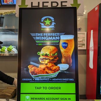 BurgerFi - Kiosk that asked for a tip - Hot Dogs Near Me - Gaithersburg, Maryland