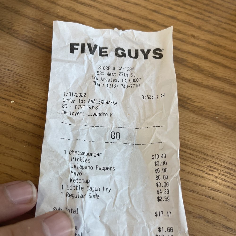 Five Guys - Order time - Burgers Near Me - Los Angeles, California Five Guys - Order time - Burgers Near Me - Los Angeles, California