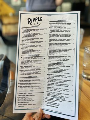 Menu photo 1 Ripple & Company Lafayette, IN Menu photo 1 Ripple & Company Lafayette, IN