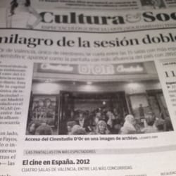 Cinestudio D'Or - ¡El cinestudio se coloca en el puesto número 13 de toda España en cuanto a afluencia de público!
