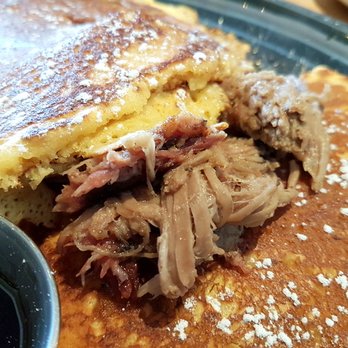 TheSmoke - Pulled Pork Pancakes with Jack Daniels Maple Syrup - Barbeque Near Me - Collingwood, Ontario