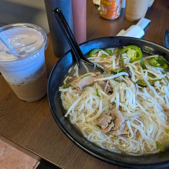 An Noodles and Pho - house special pho and ube cream vietnamese coffee - Comfort Food Near Me - Santa Ana, California An Noodles and Pho - house special pho and ube cream vietnamese coffee - Comfort Food Near Me - Santa Ana, California