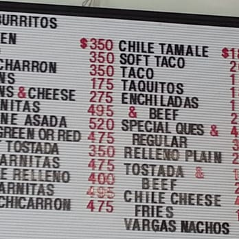 Vargas Mexicatessen - June 2013 menu & prices - Delis Near Me - Pico Rivera, California Vargas Mexicatessen - June 2013 menu & prices - Delis Near Me - Pico Rivera, California