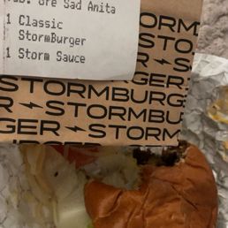 Cold sandwich no storm sauce
