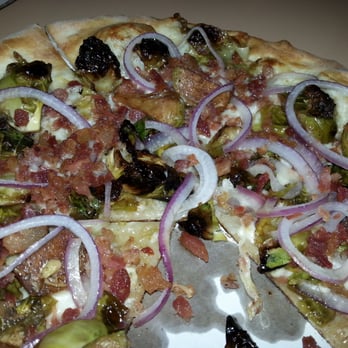 Fireside Pizza - Seasonal pizza with roasted brussel sprouts and bacon - Pizza Near Me - Cincinnati, Ohio