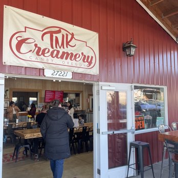 TMK Creamery - Indoor seating, retail and counter ordering space - Cheese Shops Near Me - Canby, Oregon TMK Creamery - Indoor seating, retail and counter ordering space - Cheese Shops Near Me - Canby, Oregon