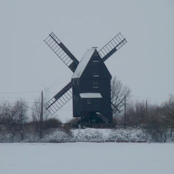 Bockwindmühle Hohenroda - eingeschneit im Winter - Landmarks & Historical Buildings Near Me - Hohenroda, HE