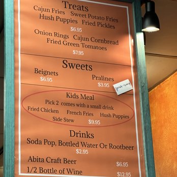 Roux Dat - Treats, sweets kids menu dec 2022 - Cajun/Creole Near Me - Capitola, California Roux Dat - Treats, sweets kids menu dec 2022 - Cajun/Creole Near Me - Capitola, California