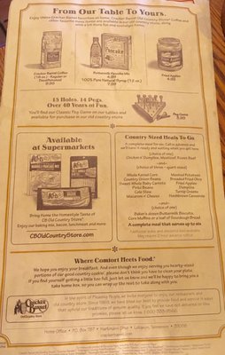 Menu photo 5 Cracker Barrel Old Country Store East Windsor, CT Menu photo 5 Cracker Barrel Old Country Store East Windsor, CT