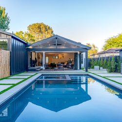 DYM Builders Group - New room addition in Burbank; New California room; new Patio cover; siding installation; exterior paint; new pool; landscape and hardscape