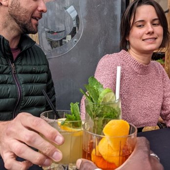 Oyo - Trying to warm up with cocktails outside - Latin American Near Me - Pleasanton, California