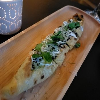 Byblos Miami - Creamed Spinach Pide - Delicious!! - Mediterranean Near Me - Miami Beach, Florida
