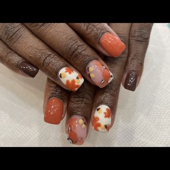LZ Nail & Spa - My autumn nails - Nail Salons Near Me - East Meadow, New York