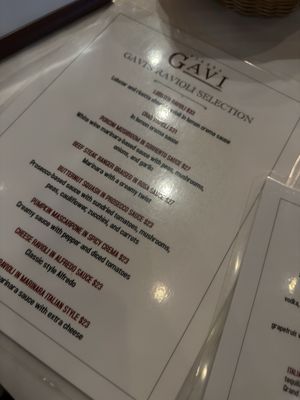 Menu photo 4 Piazza Gavi Tucson, AZ