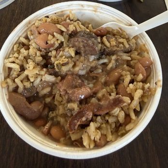 Leo's Cajun Corner - I ordered jambalaya and red beans and rice and mixed them together. I ate every bite of this! - Cajun/Creole Near Me - Galveston, Texas Leo's Cajun Corner - I ordered jambalaya and red beans and rice and mixed them together. I ate every bite of this! - Cajun/Creole Near Me - Galveston, Texas