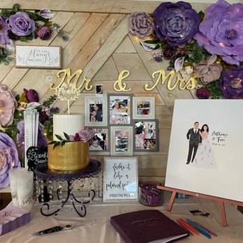 Bluewater Grill - Cake and guest book set up - Seafood Near Me - Santa Barbara, California