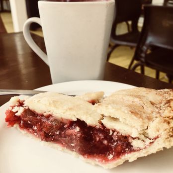 Eli's Espresso - Rhubarb Strawberry Pie - Local Flavor Near Me - Mahone Bay, Nova Scotia Eli's Espresso - Rhubarb Strawberry Pie - Local Flavor Near Me - Mahone Bay, Nova Scotia