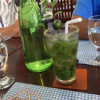 BergBlick Deutsches Restaurant - Fresh squeezed lemon mint drink. Mint leaves fresh picked from their garden. - German Near Me - Pagudpud, ILN