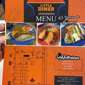 Little Diner - Menu - Mexican Near Me - Canutillo, Texas