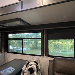 Wendy Oaks RV Resort - Our our windows view of the pond!