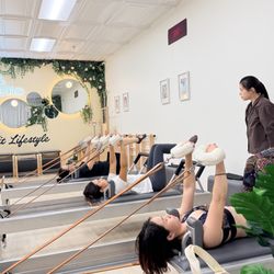 ABL Pilates - Classical Pilates trio session on authentic Gratz equipment with focused, detail-oriented instruction at ABL Pilates.