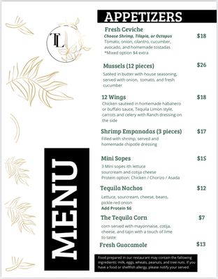 Menu photo 2 Tequila Limón Wheaton, IL