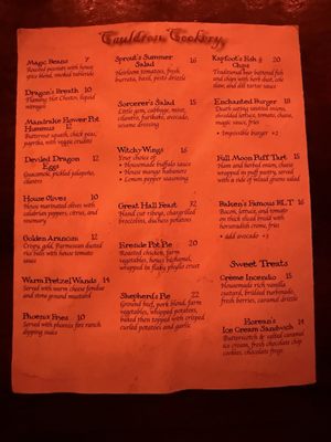 Menu photo 2 Wizards & Wands San Francisco, CA