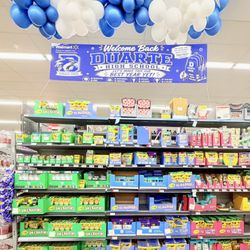 Walmart, Duarte is helping students get ready for the new school year with a special back-to-school display supporting Duarte High School,