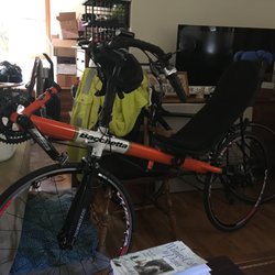 Bacchetta Bikes - I own three recumbents, this is my Bacchetta Corsa A7. It is built for speed and I can ride it all day long in total comfort.