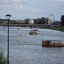 Bulwary Wiślane - View down the river