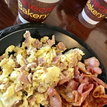 Pinecrest Bakery - South Miami - Eggs with ham and a side of bacon, under $4. You can't beat that! - Cuban Near Me - Miami, Florida Pinecrest Bakery - South Miami - Eggs with ham and a side of bacon, under $4. You can't beat that! - Cuban Near Me - Miami, Florida