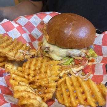 The Harmful Roester - Devilish Southwest Burger and Waffle Fries - Chicken Wings Near Me - Belding, Michigan The Harmful Roester - Devilish Southwest Burger and Waffle Fries - Chicken Wings Near Me - Belding, Michigan
