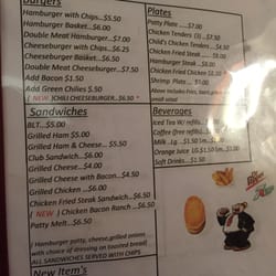 Hilltop Cafe - Menu