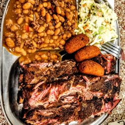 MeMa’s Chicken And Ribs - MeMa's Ribs with Beans & Colslaw