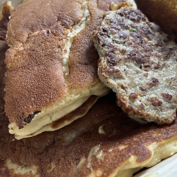 First Watch - Lemon ricotta pancake with chicken sausage - Breakfast & Brunch Near Me - Clermont, Florida