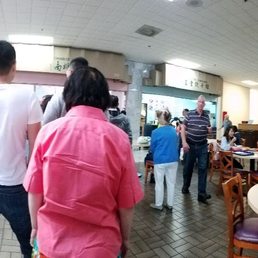 Packed panoramic of the weekend crowd.
