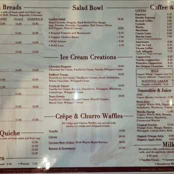 Cafe Cheri - MENU - Coffee & Tea Near Me - Boca Raton, Florida