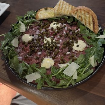 Square Grouper - Islamorada - Beef carpaccio at the bar upstairs. - Seafood Near Me - Islamorada, Florida Square Grouper - Islamorada - Beef carpaccio at the bar upstairs. - Seafood Near Me - Islamorada, Florida