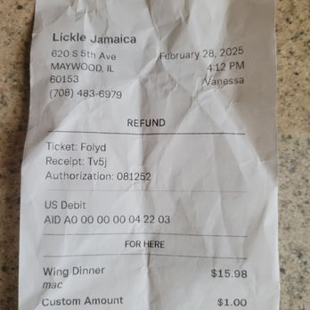 Lickle Jamaica Restaurant - Just ordered wings and mac n cheese - Caribbean Near Me - Maywood, Illinois Lickle Jamaica Restaurant - Just ordered wings and mac n cheese - Caribbean Near Me - Maywood, Illinois